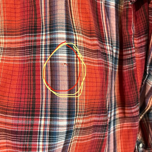 Authentic 44mm Legendary Goods Plaid Flannel Pearl Snap Fall Sz Medium - Picture 7 of 10